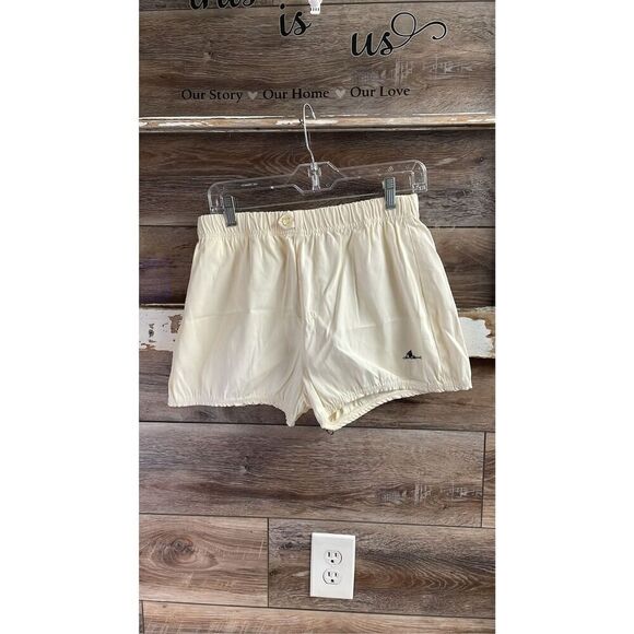 Vintage CATALINA Shorts Elastic Drawstring Waist Elastic Leg Sports Sz 36 White - Picture 3 of 12
